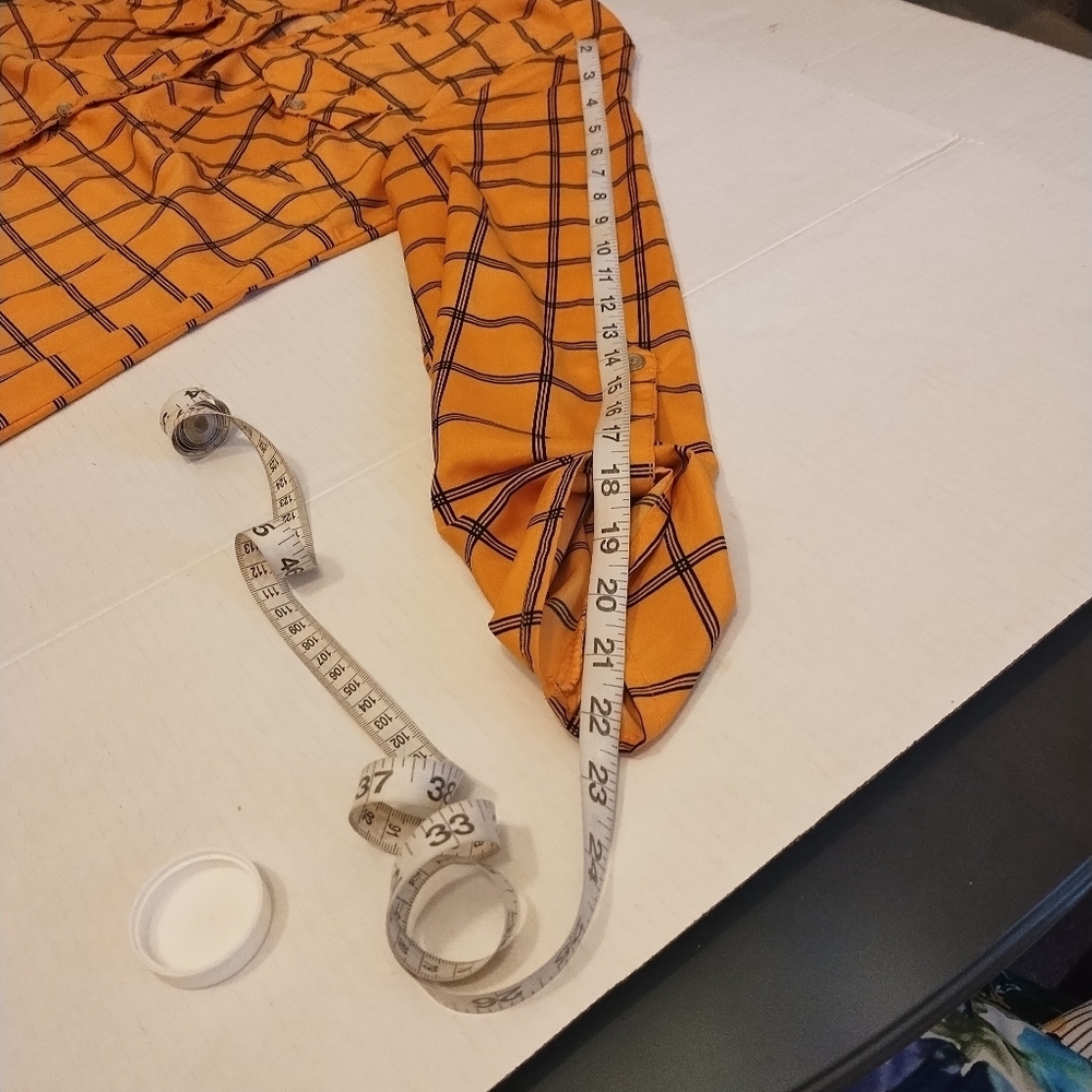 Notations Yellow/ Black Window Pane Button Down P… - image 8